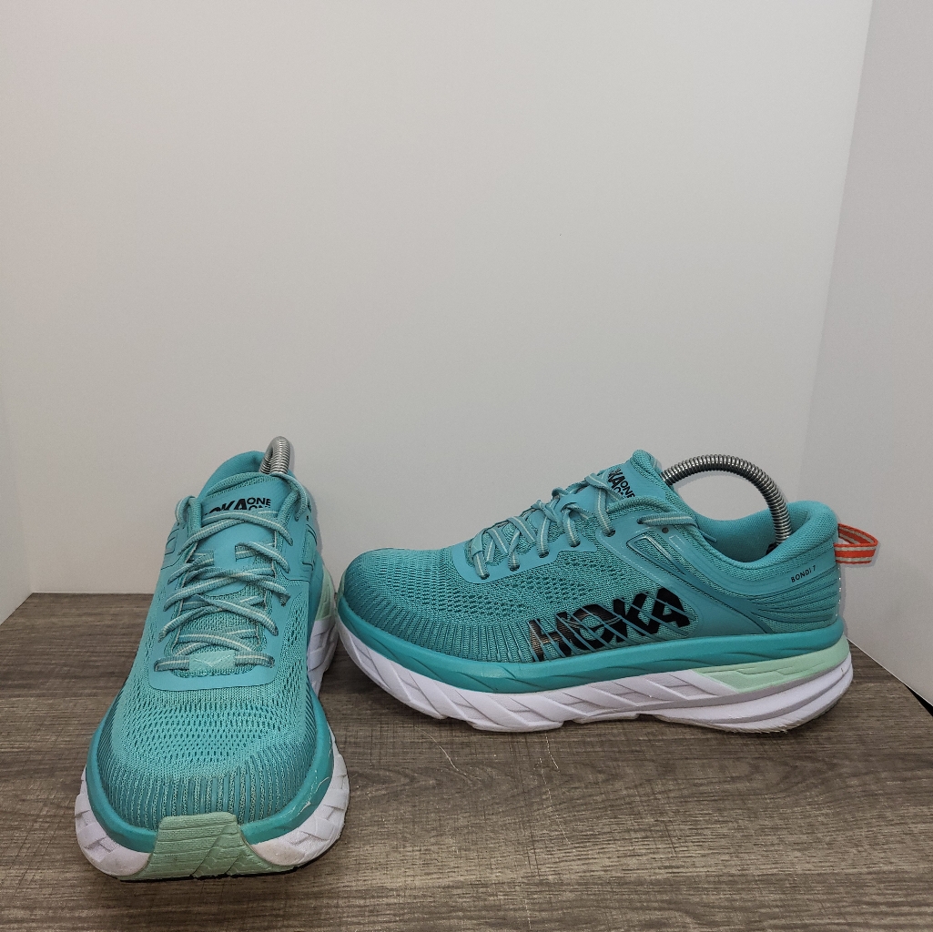 Hoka One One Bondi 7 Aquarelle Eggshell Blue Women's Size 9 Running Shoes